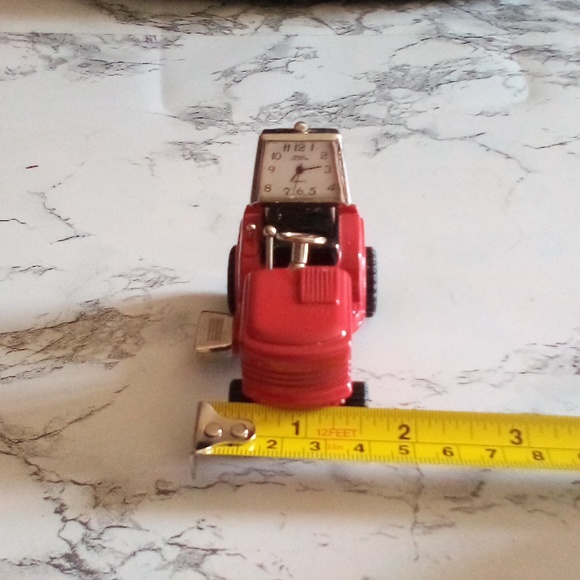 *RARE* Vintage Mini Red Riding Lawn Mower Desk Clock - Picture 6 of 8